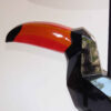 Novelty Table Lamp – Handmade Tucan Design with Fabric Shade for a Cozy Ambience