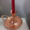 Pair of Handcrafted Elegant and Vintage Style copper candlesticks, nano-coated
