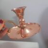 Pair of Handcrafted Elegant and Vintage Style copper candlesticks, nano-coated