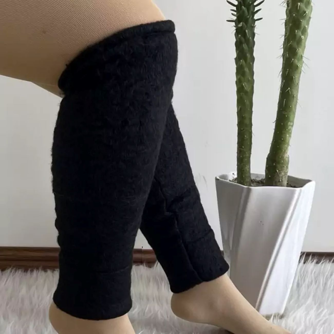 Pair of Woolen Ankle and Knee Braces Perfect for All-Day Wear and Relief from Pain and Discomfort