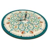 Persian-Inspired Analog Patterned Wall Clock - Flower Design