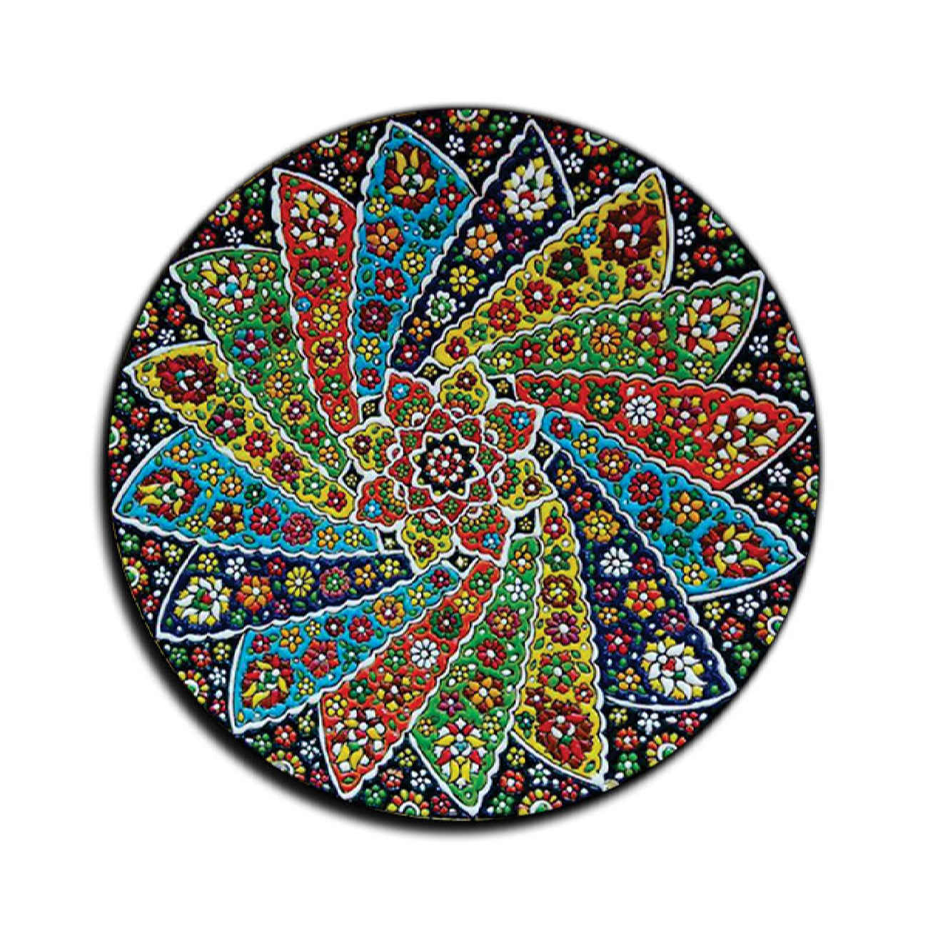 Persian-Inspired Wooden Coasters 6-Pack – Floral Artistry Blends Tradition with Style