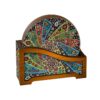 Persian-Inspired Wooden Coasters 6-Pack – Floral Artistry Blends Tradition with Style