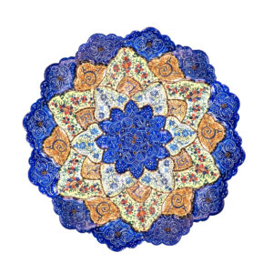 Persian Minakari Decorative Copper Wall Plate – A Hand-Painted Masterpiece