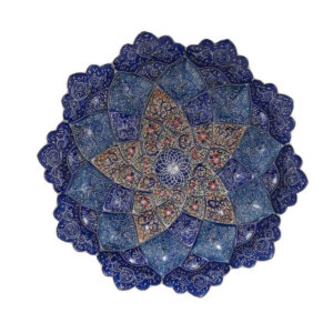 Persian Minakari Decorative Copper Wall Plate – Hand-Painted, A Fusion of Culture & Beauty