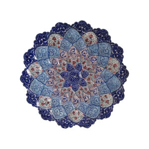 Persian Minakari Decorative Copper Wall Plate with – Hand-Painted, A Timeless Masterpiece