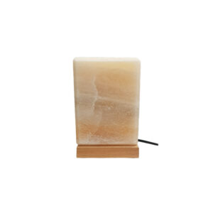 Persian Salt Rock Lamp – with Rectangular Design