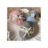 Pottery Painted Egg for Iranian Nowruz Celebration, Decorated with Ribbon (Pack of 3)