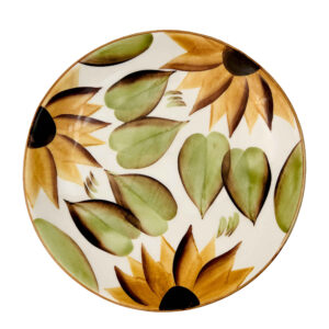 Ceramic Dinnerware Plate – Sunflower Pattern, Microwave & Dishwasher Safe