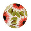 Ceramic Dinnerware Plate - Sunflower Pattern, Microwave & Dishwasher Safe