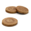 Handmade Rustic Wooden Coasters 6-Pack – Natural Plane Wood for Home Decor