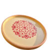 Wooden Serving Tray with Resin Art - Unique Modern Floral Table Accent