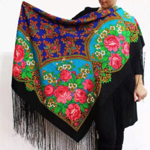 Soft and Stylish Long 100% Wool Turkmen Scarf for Ultimate Warmth and Elegance