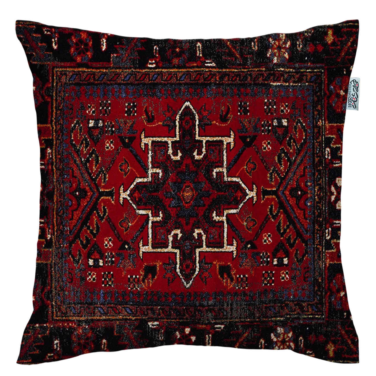 Ethnic Stunning Cushion Cover – Printed Red Suzani Design (Set of 2)