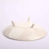 Ceramic Dinnerware Plate - Three-legged, Flower Pattern, Microwave & Dishwasher Safe