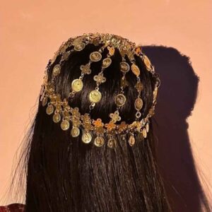 Traditional Coin-Adorned Headpiece – Hormozgan Tribal Headdress