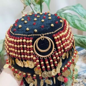 Traditional Kurdish Ethnic Hat – Perfect for Cultural Event with Coin Design