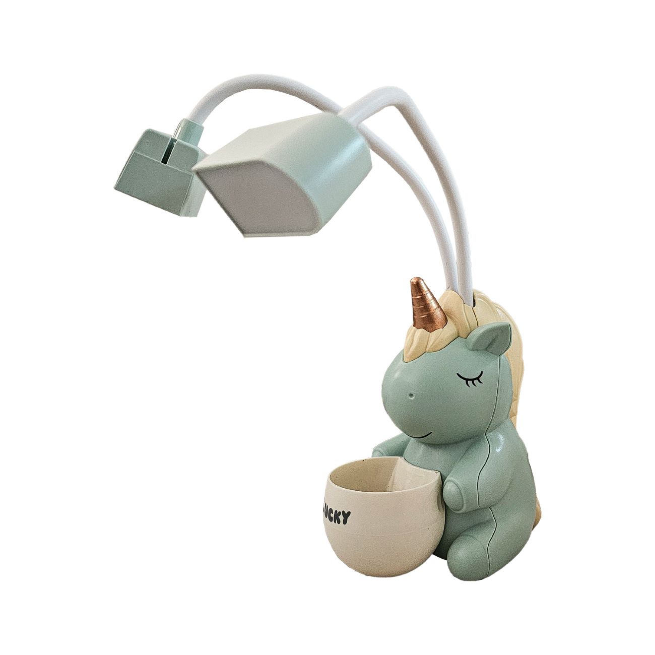 Whimsical Unicorn Desk Lamp – Built-in Organizer Task Light