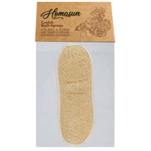 Vegan Loofah Bath Sponge for Face and Body – Natural Exfoliator for Smooth, Healthy Skin(x2)