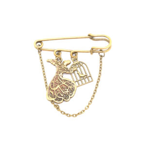 Women’s Brooch with Amin Bird and Whirling Dervish Dance Design