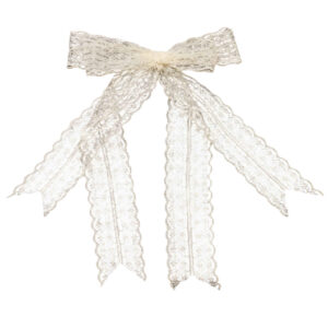 Women’s Lace Hair Clip Bow White for All Hairstyles