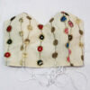 Women’s Linen Crop Cami Top with Sequin Embroidery