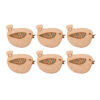 Eco-Friendly Bird Design Wooden Coasters 6-Pack – Functional & Boho Style