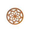 Sustainable Boho Wooden Coasters 6-Pack – Elegant Drinkware Protection
