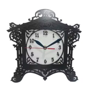 Wooden Desk Clock with Classic Persian Style – A Timeless Elegant Piece