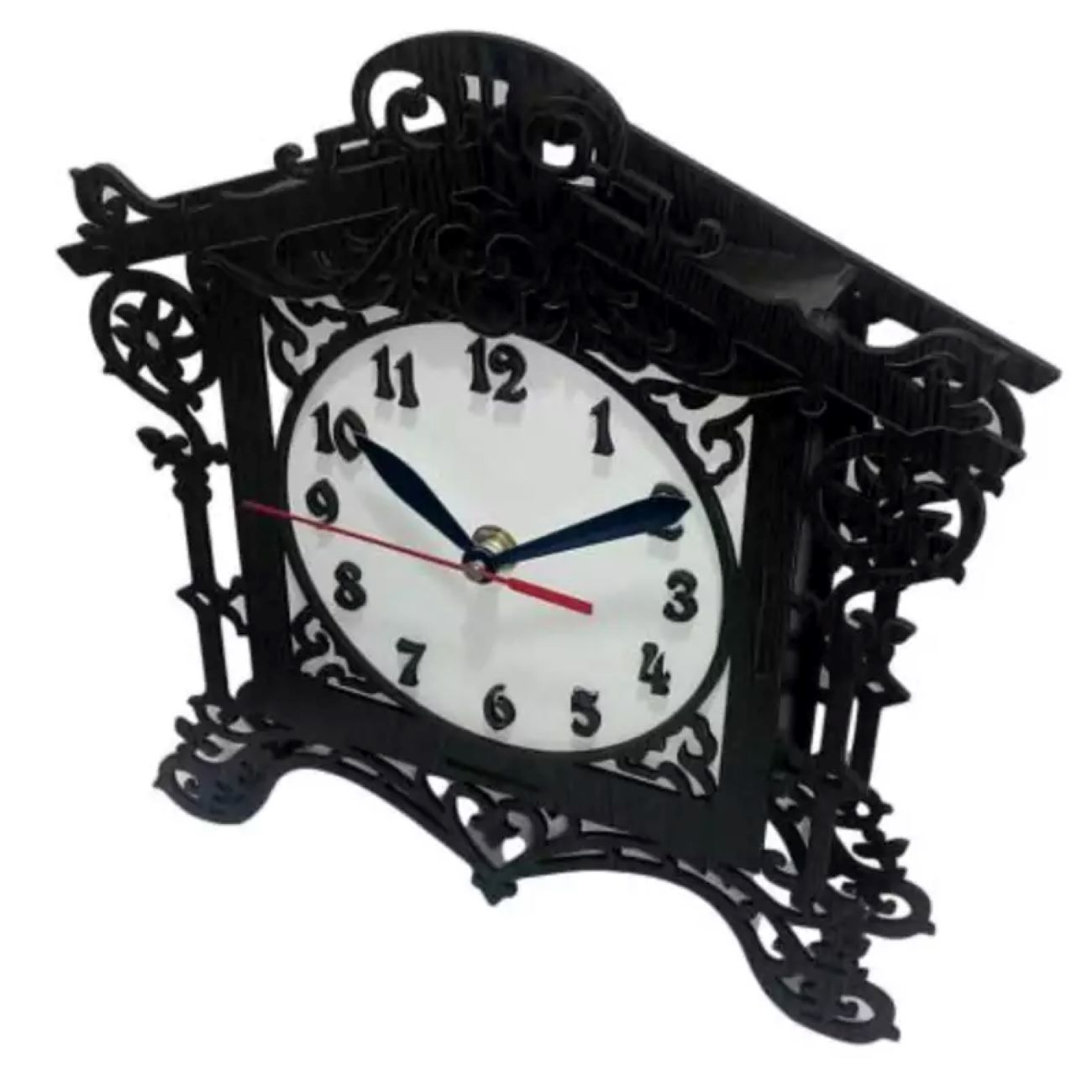 Wooden Desk Clock with Classic Persian Style – A Timeless Elegant Piece
