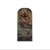 Wooden Desk Clock with Persian Painting Pattern - Designed for a Stylish Desk