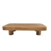 Minimalist Wooden Serving Tray with Stand - Elevated Riser Style Tray