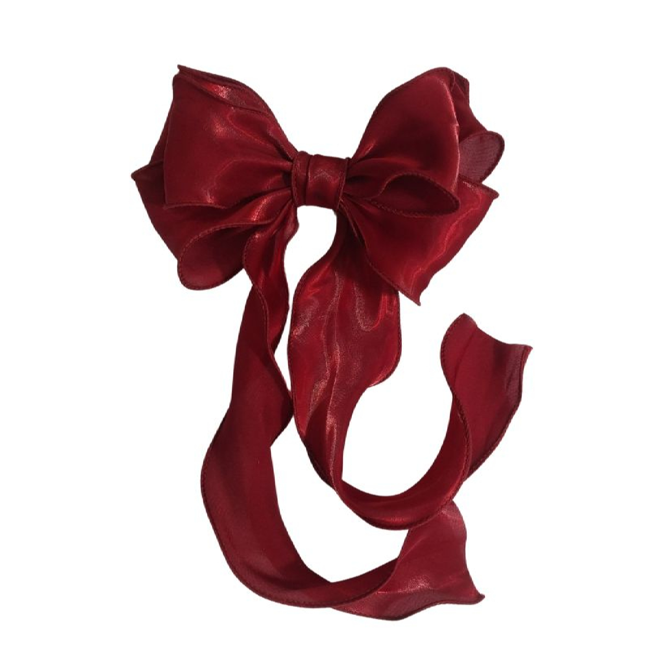 Women’s Satin Hair Ribbon Bow Long Tail Size