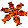 Artistic Wooden Haft Seen Set Adorned with Symbolic Fish Patterns for a Unique Nowruz Arrangement Set of 7