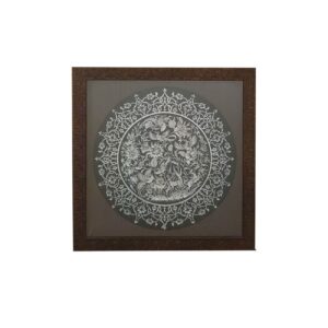 Bird and Flower Engraving in Brass Wall Frame – Timeless Design