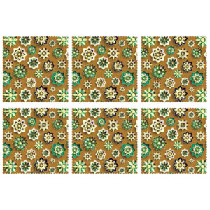 Chic Abstract Geometry Placemat Green (Set of 6)