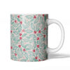 Christmas Holly and Berry Patterned Ceramic Mug