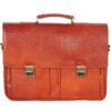 Classic Leather Messenger Bag - Elegant & Chic