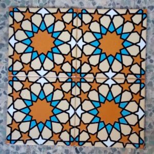 Classic Persian Backsplash – Heritage Ceramic Tiles for Interior Walls (25 Pcs)
