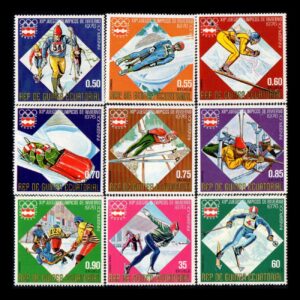 Commemorative Stamp Model of Austria, Set of 9 Pieces