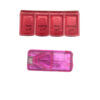 Daily Pill Organizer with Pill Splitter & Farsi Labels | Travel-Friendly (Pack of 3)