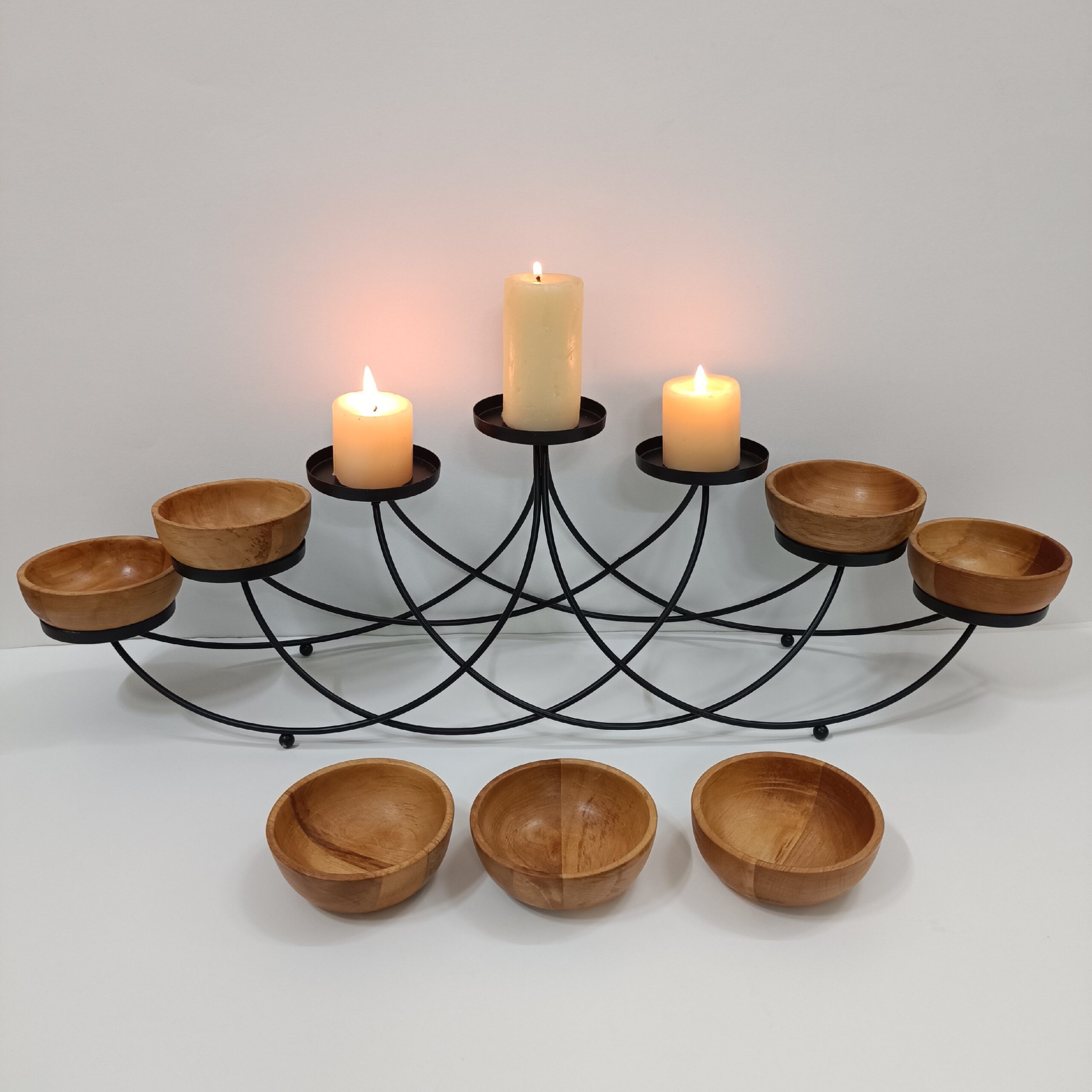Decorative Haft Seen Set with a Sturdy Metal Stand for a Stunning Nowruz Table Setup