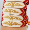 Elegant Eagle Design Beaded Bracelet for Men