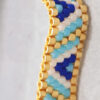 Elegant Geometric Pattern Steel Beaded Bracelet for Women