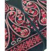 Embroidered Vest with Floral Red Design for Women