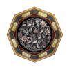 Engraved Panel of Birds & Flower - Handcrafted Materpiece with Khatamkari Frame