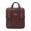 Fashionable Artificial Leather Messenger Bag with Adjustable Shoulder Strap