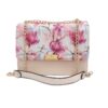 Fashionable Chain Strap Bag with Coordinated Scarf - Floral Design