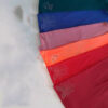 Girls' Headscarf Made of Viscose Fabric in Various Colors, Headband with Random Crystals