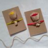 Hand-Painted Rose Floral Greeting Card (x8)